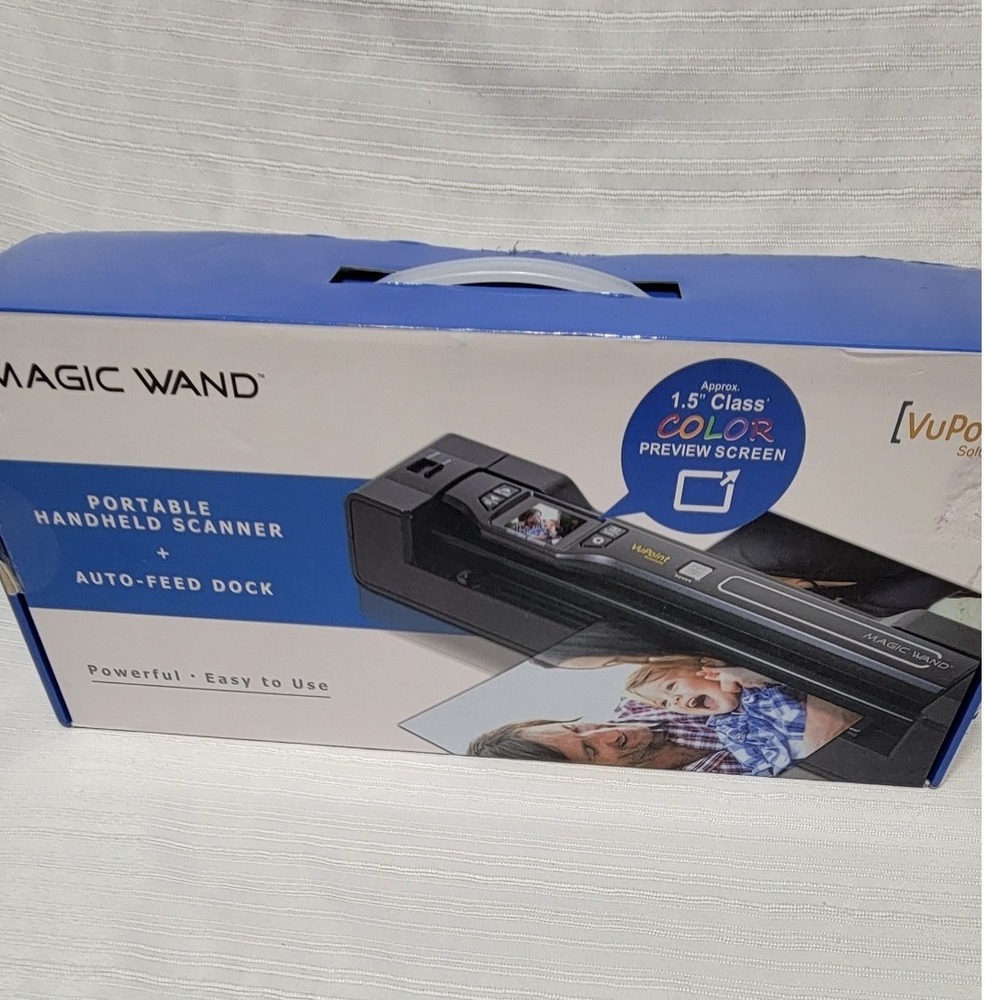 Handheld Scanner Auto-Feed Dock. VuPoint Magic Wand 
BRAND NEW